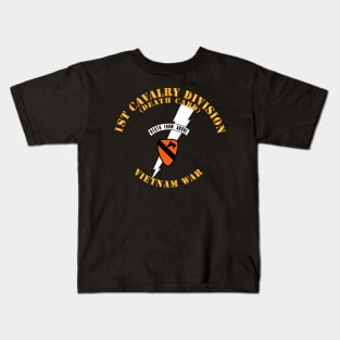 1st Cavalry Div - Death Card - Vietnam Kids T-Shirt